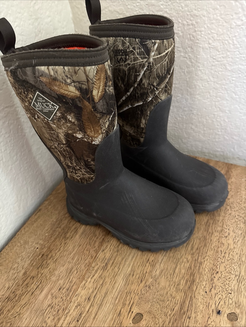 The Original Muck Boot Company Kids' Camouflage Black Waterproof Boots